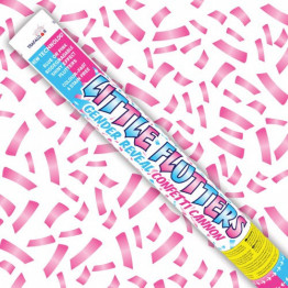 50cm Little Flutters Gender Reveal Confetti Cannon Pink (Pack of 1)