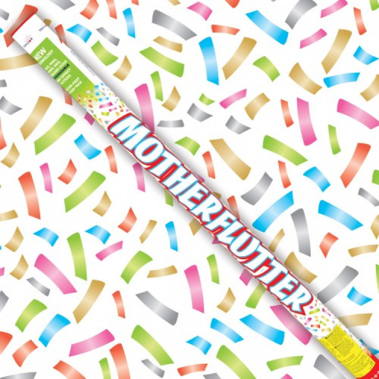 The Motherflutter 100cm Confetti Cannon Mixed Colours (Pack of 1)
